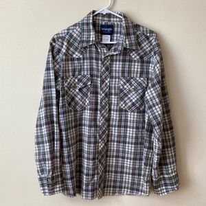 Plaid Wrangler Western Shirt